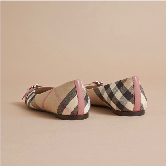 - Burberry Check Ballerina Flats New - Picture 7 of 7